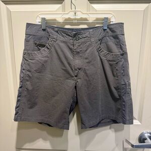 KUHL Radikl Outdoor Hiking Cargo Shorts Men's 35 Smoke Grey Style 5068
